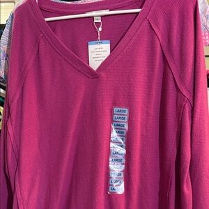 L.A. Blues Women's Magenta Long Sleeve Top